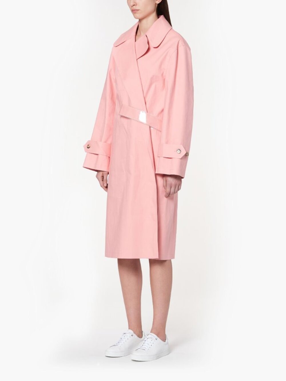 Maison Margiela x Mackintosh Single Breasted Trench Coat in Pink Size 42